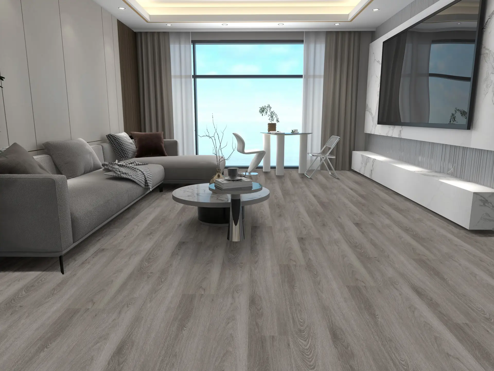 Endura Storm Oak fitted in a room