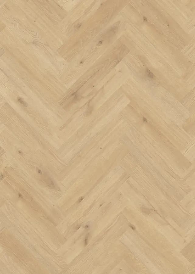 Close-up of oak herringbone designer flooring